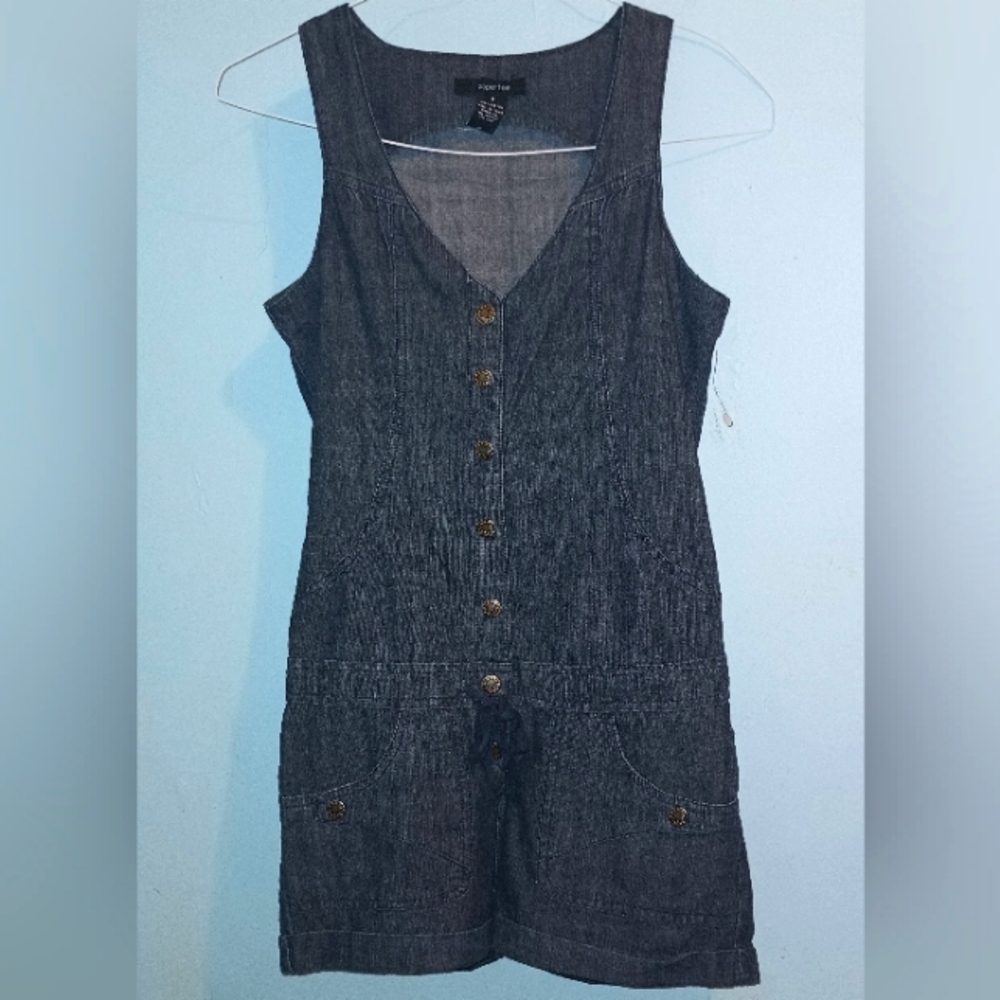 Denim Romper